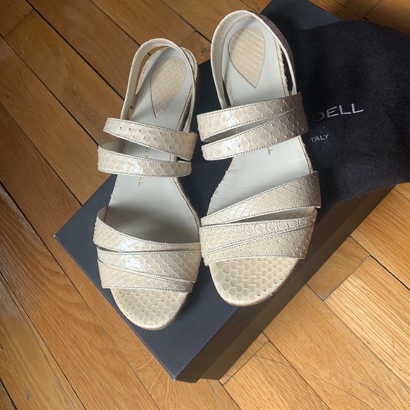 Devi Kroll Off White Python Sandals - Picture 3 of 8